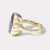 8.87ct GIA Tourmaline Heirloom Bezel Ring