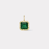 3.26ct Emerald Heirloom Bezel Charm