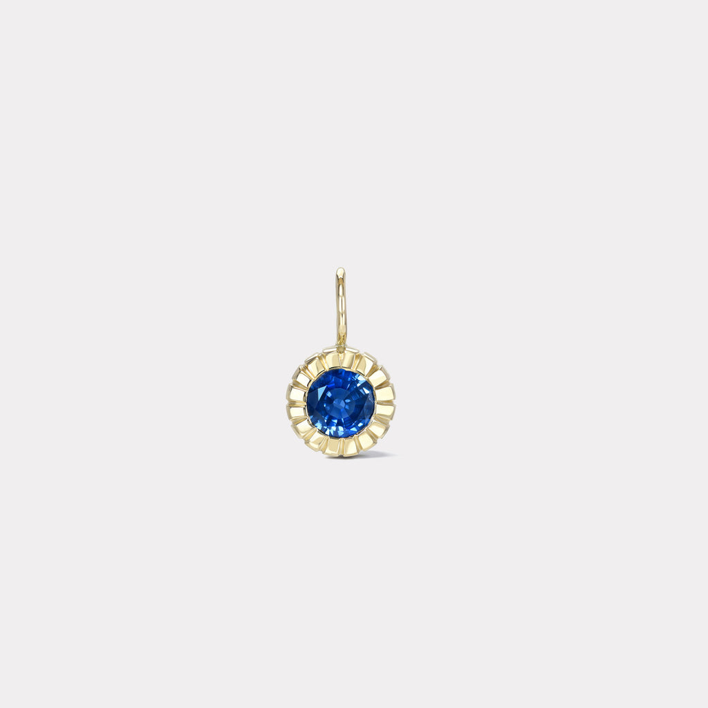 One of a Kind Heirloom 1.6ct Bezel Round Sapphire