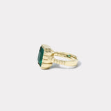 3.69ct Emerald Heirloom Bezel Ring