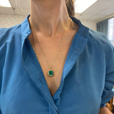 4.63ct Emerald Heirloom Bezel Charm