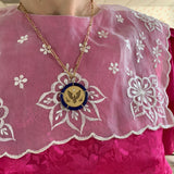 Lapis Honor Pendant on 18" Handmade Chain