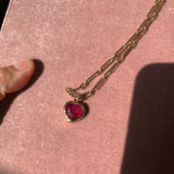 Rubellite Heirloom Bezel Charm