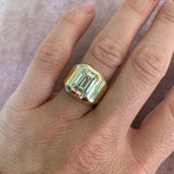 5.06ct Diamond Pleated Solitaire Ring