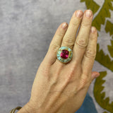 8.05ct Mahenge Spinel in Turquoise Lollipop Ring