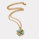 Talisman Clover Charm - Green Turquoise