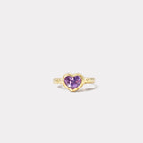 Heirloom Bezel Violet Sapphire Ring