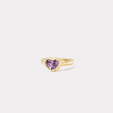 Heirloom Bezel Violet Sapphire Ring