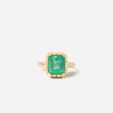 Heirloom Bezel Emerald Ring