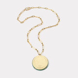 Green Turquoise Bravery Pendant on 18" Handmade Chain