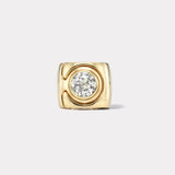 3.41ct GIA Vintage Circular Brilliant Diamond Impetus Interlocking Puzzle Ring
