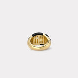 Black Onyx Polka Bombe Ring