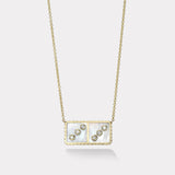 Petite Domino Pendant - White Mother of Pearl