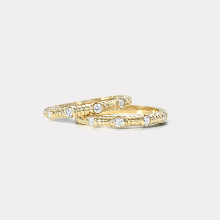 Small Modern Love Five Stone Diamond Band - 0.15ct