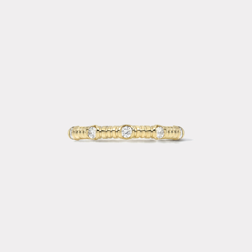 Small Modern Love Five Stone Diamond Band - 0.15ct