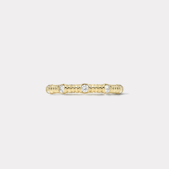 Small Modern Love Five Stone Diamond Band - 0.15ct