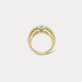 1.27ct GIA Round Brilliant Diamond Solitaire Modern Love Ring