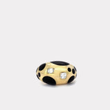 Black Onyx Polka Bombe Ring