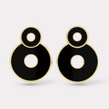 Swivel Earrings - Black Onyx