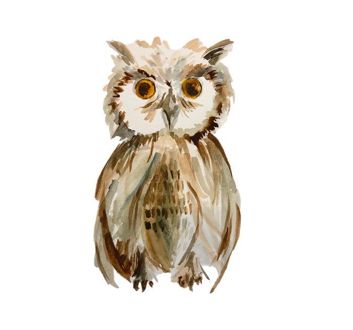 Small Owl Padlock Intaglio - Double Layer Carnelian/Agate