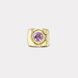 Impetus Interlocking Puzzle Ring with a 3.14ct Cool Pink Sapphire