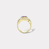 3.14ct Cool Pink Sapphire Impetus Interlocking Puzzle Ring