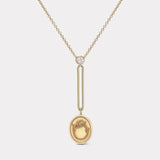 Fantasy Signet Pendant Necklace - Ouroboros