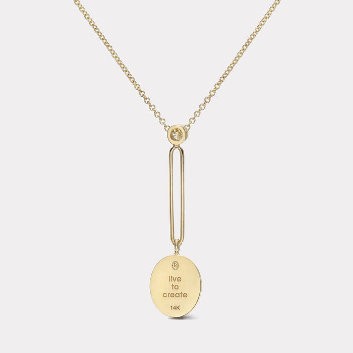 Fantasy Signet Pendant Necklace - Spider
