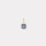 Heirloom Bezel Blue Sapphire Charm