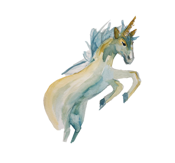 Fantasy Signet Pendant Necklace - Unicorn