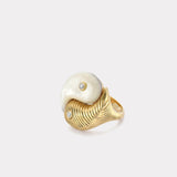 Yin Yang Ring - Mother of Pearl