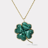 Talisman Grandfather Clover Pendant - Malachite