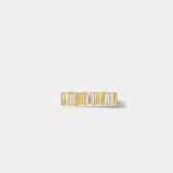 Pleated Five Stone Band - Baguette Cut Diamonds