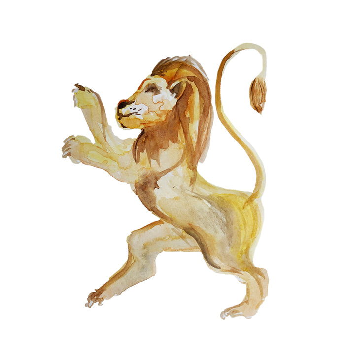 Fantasy Signet Pendant Necklace - Lion