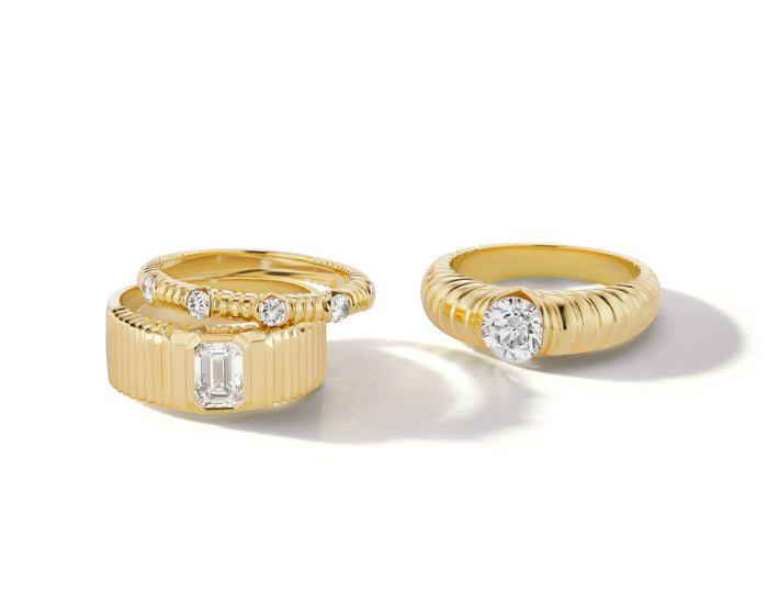 Modern Love Five Stone Diamond Band